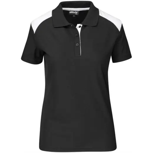 Ladies Apex Golf Shirt Black